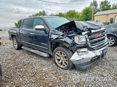 Czwarte zdjęcie samochodu z boku: 2018 GMC SIERRA K1500 SLT VIN:3GTU2NEC6JG371995 - miniatura