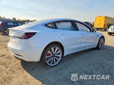 Trzecie zdjęcie samochodu z tyłu: 2018 TESLA MODEL 3 VIN:5YJ3E1EB9JF072591 - miniatura