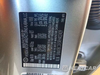 Zdjęcie 13 z 13 samochodu: 2024 HYUNDAI TUCSON SEL VIN:5NMJBCDE0RH402409 - miniatura