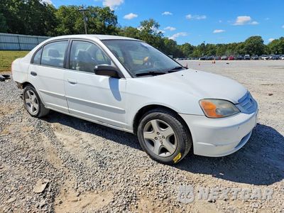 Czwarte zdjęcie samochodu z boku: 2003 HONDA CIVIC LX VIN:2HGES16593H592296 - miniatura