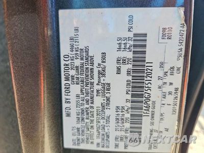 Zdjęcie 12 z 12 samochodu: 2015 FORD FUSION S VIN:1FA6P0G75F5120211 - miniatura