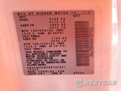 Zdjęcie 13 z 13 samochodu: 2017 NISSAN NV200 DELIVERY VAN VIN:3N6CM0KN3HK707931 - miniatura