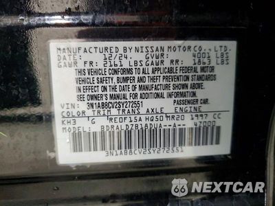 Zdjęcie 12 z 12 samochodu: 2025 NISSAN SENTRA SV VIN:3N1AB8CV2SY272551 - miniatura