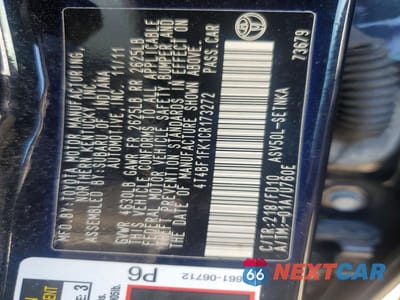 Zdjęcie 12 z 12 samochodu: 2012 TOYOTA CAMRY LE VIN:4T4BF1FK1CR173272 - miniatura