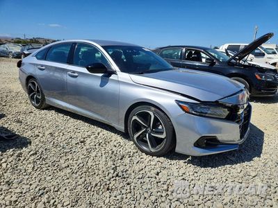Czwarte zdjęcie samochodu z boku: 2021 HONDA ACCORD SPORT VIN:1HGCV1F31MA087270 - miniatura