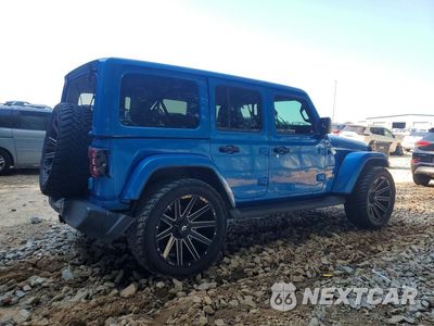Trzecie zdjęcie samochodu z tyłu: 2021 JEEP WRANGLER UNLIMITED SAHARA 4XE VIN:1C4JJXP67MW802973 - miniatura