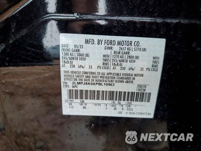 Zdjęcie 14 z 14 samochodu: 2023 LINCOLN NAUTILUS RESERVE VIN:2LMPJ8K9XPBL10963 - miniatura