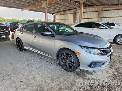 Czwarte zdjęcie samochodu z boku: 2019 HONDA CIVIC SPORT VIN:19XFC2F81KE030645 - miniatura