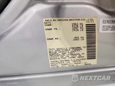 Zdjęcie 12 z 12 samochodu: 2022 NISSAN ALTIMA S VIN:1N4BL4BV8NN310090 - miniatura