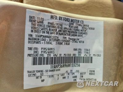 Zdjęcie 12 z 12 samochodu: 2006 FORD FOCUS ZXW VIN:1FAHP36N96W155256 - miniatura