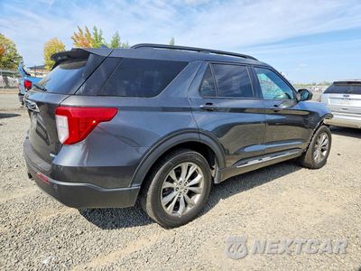 Trzecie zdjęcie samochodu z tyłu: 2020 FORD EXPLORER XLT VIN:1FMSK8DH6LGB06641 - miniatura