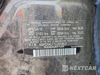 Zdjęcie 13 z 13 samochodu: 2020 HYUNDAI ELANTRA VALUE EDITION VIN:KMHD84LF7LU918631 - miniatura
