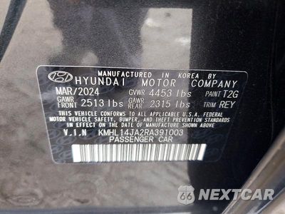 Zdjęcie 12 z 12 samochodu: 2024 HYUNDAI SONATA SEL VIN:KMHL14JA2RA391003 - miniatura