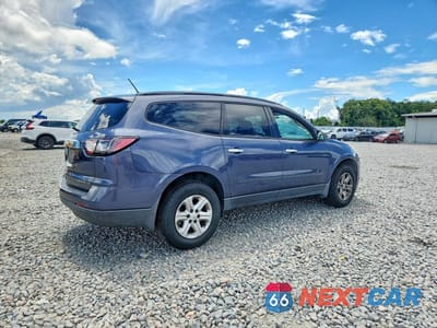 Trzecie zdjęcie samochodu z tyłu: 2013 CHEVROLET TRAVERSE LS VIN:1GNKRFED5DJ162677 - miniatura
