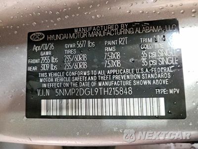 Zdjęcie 13 z 13 samochodu: 2026 HYUNDAI SANTA FE SEL VIN:5NMP2DGL9TH215848 - miniatura