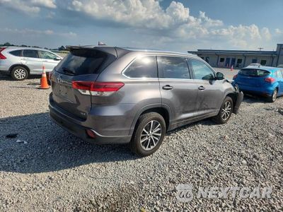 Trzecie zdjęcie samochodu z tyłu: 2018 TOYOTA HIGHLANDER XLE VIN:5TDKZRFH3JS543826 - miniatura