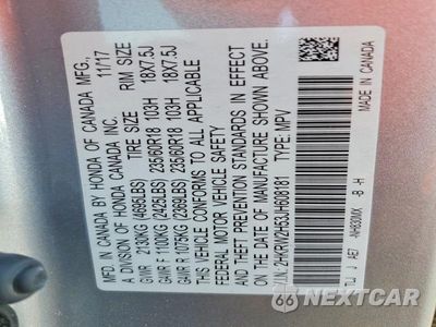 Zdjęcie 13 z 13 samochodu: 2018 HONDA CR-V EX VIN:2HKRW2H53JH608181 - miniatura
