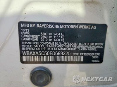 Zdjęcie 12 z 12 samochodu: 2014 BMW 535 D VIN:WBAXA5C50ED689325 - miniatura
