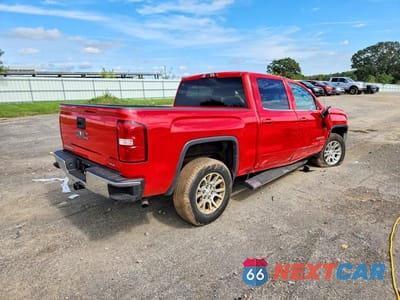 Trzecie zdjęcie samochodu z tyłu: 2016 GMC SIERRA K1500 SLE VIN:3GTU2MEC1GG125164 - miniatura