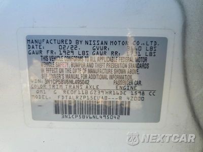 Zdjęcie 13 z 13 samochodu: 2022 NISSAN KICKS S VIN:3N1CP5BV6NL495042 - miniatura