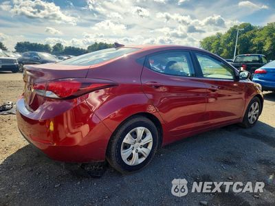 Trzecie zdjęcie samochodu z tyłu: 2016 HYUNDAI ELANTRA SE VIN:5NPDH4AE8GH739223 - miniatura