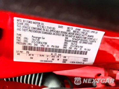 Zdjęcie 12 z 12 samochodu: 2014 FORD FOCUS SE VIN:1FADP3K22EL132878 - miniatura