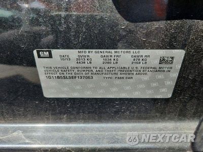 Zdjęcie 12 z 12 samochodu: 2014 CHEVROLET MALIBU LS VIN:1G11B5SL5EF137063 - miniatura