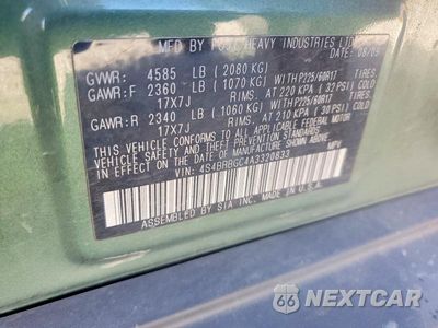 Zdjęcie 12 z 12 samochodu: 2010 SUBARU OUTBACK 2.5I PREMIUM VIN:4S4BRBGC4A3320833 - miniatura