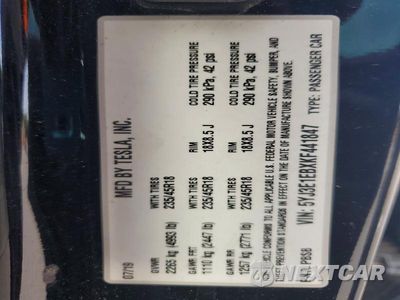 Zdjęcie 12 z 12 samochodu: 2019 TESLA MODEL 3 VIN:5YJ3E1EBXKF441847 - miniatura