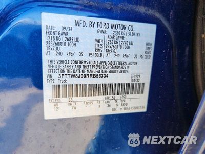 Zdjęcie 12 z 12 samochodu: 2024 FORD MAVERICK XLT VIN:3FTTW8J90RRB56334 - miniatura