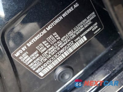 Zdjęcie 13 z 13 samochodu: 2012 BMW 528 XI VIN:WBAXH5C53CDW05202 - miniatura