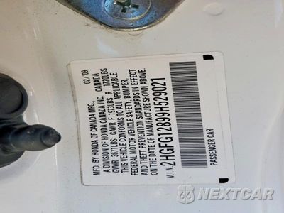 Zdjęcie 13 z 13 samochodu: 2009 HONDA CIVIC EX VIN:2HGFG12899H529021 - miniatura