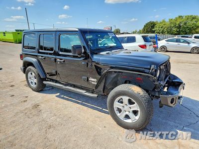 Czwarte zdjęcie samochodu z boku: 2018 JEEP WRANGLER UNLIMITED SPORT VIN:1C4HJXDG6JW235792 - miniatura