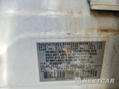Zdjęcie 12 z 12 samochodu: 2021 NISSAN SENTRA SV VIN:3N1AB8CV9MY311798 - miniatura