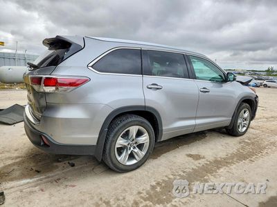 Trzecie zdjęcie samochodu z tyłu: 2016 TOYOTA HIGHLANDER LIMITED VIN:5TDDKRFH6GS319214 - miniatura