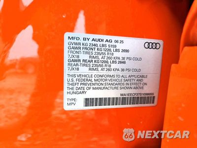 Zdjęcie 13 z 13 samochodu: 2025 AUDI Q3 PREMIUM PLUS S LINE 45 VIN:WA1EECF37S1098655 - miniatura