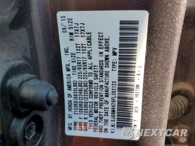 Zdjęcie 14 z 14 samochodu: 2015 HONDA CR-V EXL VIN:5J6RM4H79FL092120 - miniatura