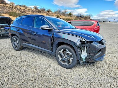 Czwarte zdjęcie samochodu z boku: 2022 HYUNDAI TUCSON LIMITED VIN:5NMJECAEXNH113317 - miniatura