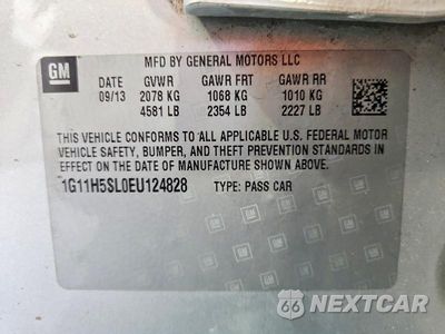 Zdjęcie 12 z 12 samochodu: 2014 CHEVROLET MALIBU LTZ VIN:1G11H5SL0EU124828 - miniatura