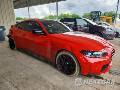 Czwarte zdjęcie samochodu z boku: 2022 BMW M4 COMPETITION VIN:WBS43AZ02NCJ94028 - miniatura