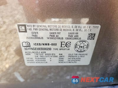 Zdjęcie 13 z 13 samochodu: 2014 CADILLAC SRX PREMIUM COLLECTION VIN:3GYFNGE38ES586299 - miniatura