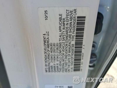 Zdjęcie 12 z 12 samochodu: 2025 HONDA ACCORD HYBRID SPORT-L VIN:1HGCY2F74SA087308 - miniatura