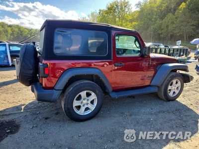 Trzecie zdjęcie samochodu z tyłu: 2021 JEEP WRANGLER SPORT VIN:1C4GJXAG7MW870105 - miniatura