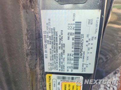Zdjęcie 12 z 12 samochodu: 2017 FORD FUSION SE VIN:3FA6P0HD3HR257331 - miniatura