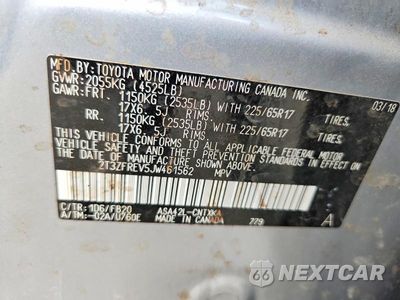 Zdjęcie 13 z 13 samochodu: 2018 TOYOTA RAV4 LE VIN:2T3ZFREV5JW461562 - miniatura