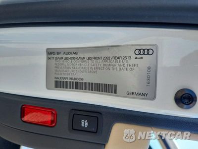 Zdjęcie 12 z 12 samochodu: 2017 AUDI A4 PREMIUM PLUS VIN:WAUENAF41HA163699 - miniatura