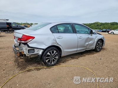 Trzecie zdjęcie samochodu z tyłu: 2013 HONDA CIVIC EX VIN:19XFB2F84DE057442 - miniatura