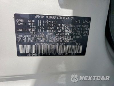 Zdjęcie 13 z 13 samochodu: 2024 SUBARU ASCENT LIMITED VIN:4S4WMAND7R3440062 - miniatura