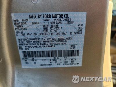 Zdjęcie 12 z 12 samochodu: 2010 FORD ESCAPE LIMITED VIN:1FMCU0EG7AKA54405 - miniatura