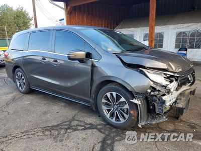 Czwarte zdjęcie samochodu z boku: 2022 HONDA ODYSSEY EXL VIN:5FNRL6H71NB047551 - miniatura